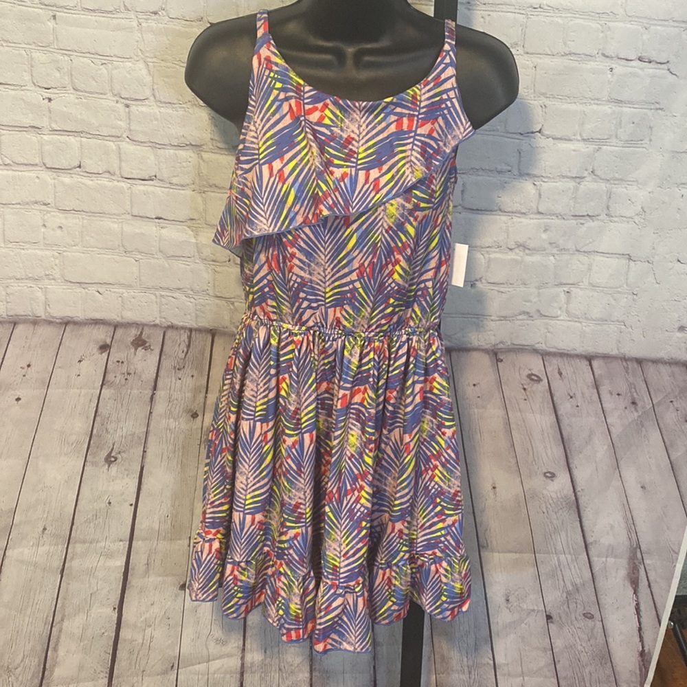 NWT BCBG GIRLS PALM LEAF SUNDRESS ROSE PETAL - Picture 5 of 10